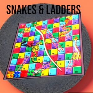 New 1 polyester cloth snake and ladders set